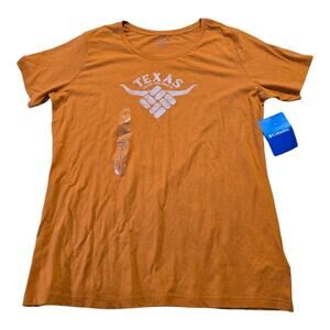 UT Columbia Texas Longhorns Women's T-Shirt L Burnt Orange Copper Basin Tee